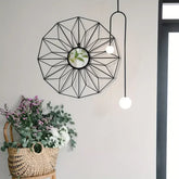 Unique mirror framed in black metal